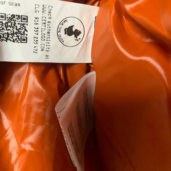 NWOT SAVE THE DUCK Isla Shiny Black Ultra Light Puffer Jacket Size 2X - Picture 10 of 16